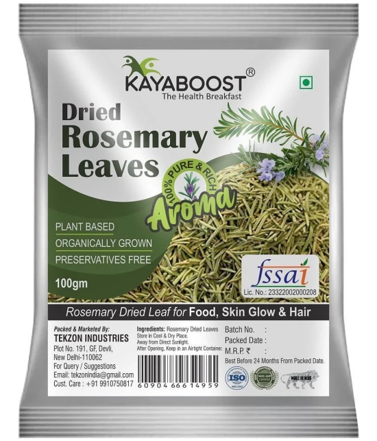 KAYABOOST Rosemary Dried Leaf for Food, Skin Glow, Hair | Gluten Free (100 g)