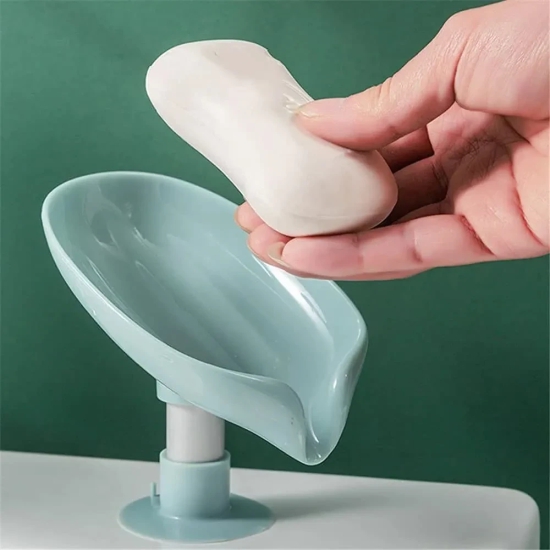 Soap Holder Leaf-Shape Self Draining Soap Dish Holder