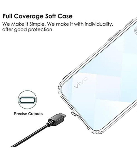 Case Vault Covers - Transparent Silicon Silicon Soft cases Compatible For VIVO Y33S ( Pack of 1 ) - Transparent