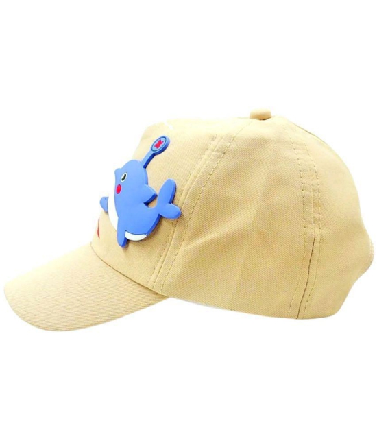 Zacharias Girl's Kids Cotton Baseball Cap kc-28 (Beige_1-4 Years) (Pack of 1) - None