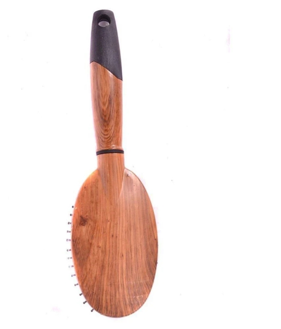 FOK Wooden Cushion Hair Oval Paddle Brush