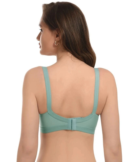 Elina Sea Green Cotton Non Padded Womens Minimizer Bra ( Pack of 1 ) - None