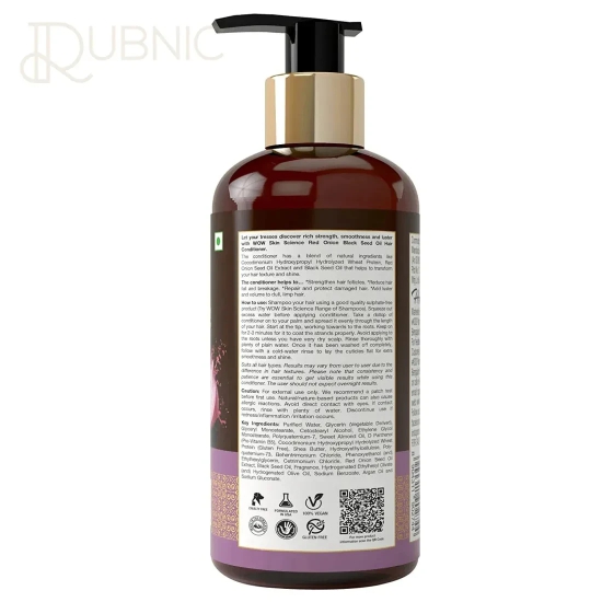 WOW Skin Science Red Onion Black Seed Oil Hair Conditioner-WOW Skin Science Red Onion Black Seed Oil Hair Conditioner 500 ml