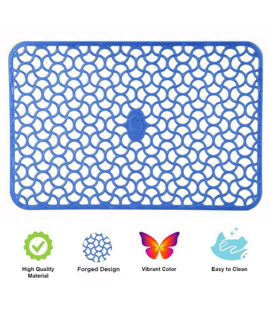 E-Retailer Set of 3 PVC Blue Fridge Mats - Blue