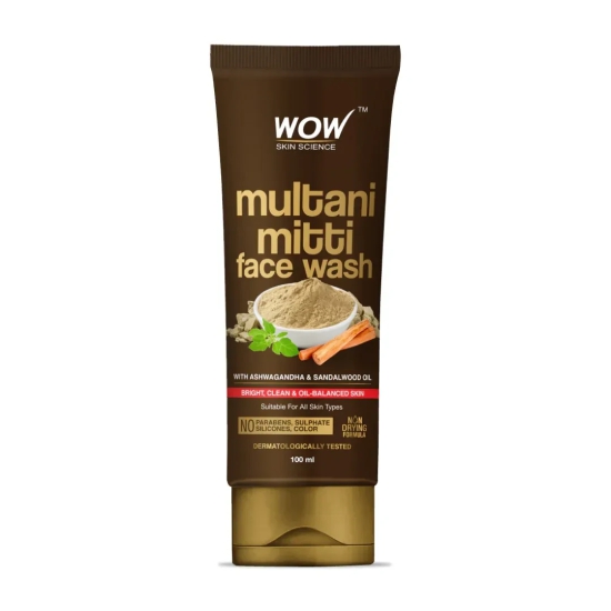 Multani Mitti Face Wash - For All Skin Types - For Women & Men - 100 Ml