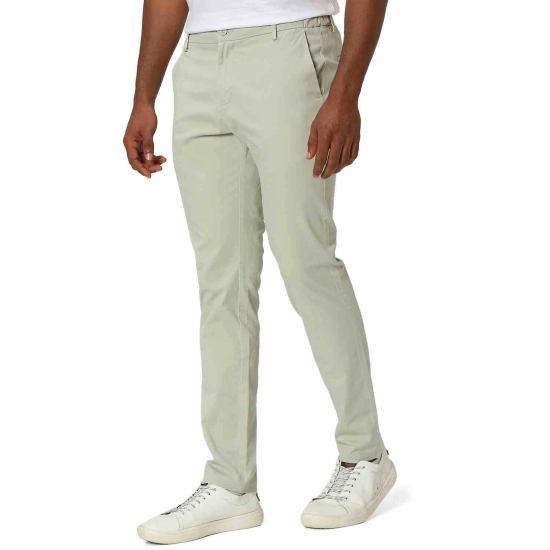 Light Green Super Slim Fit Stretch Chinos Trouser