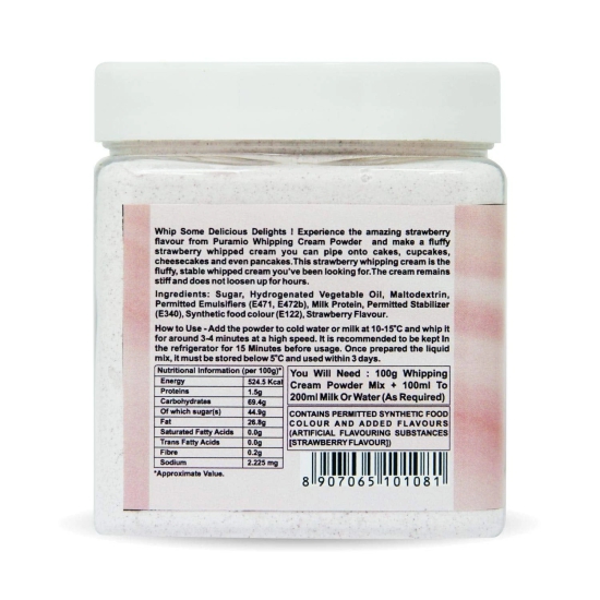 Puramio Whipping Cream Powder (Strawberry), 700 gm