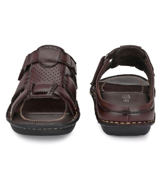 softio Brown Flip Flops - 6