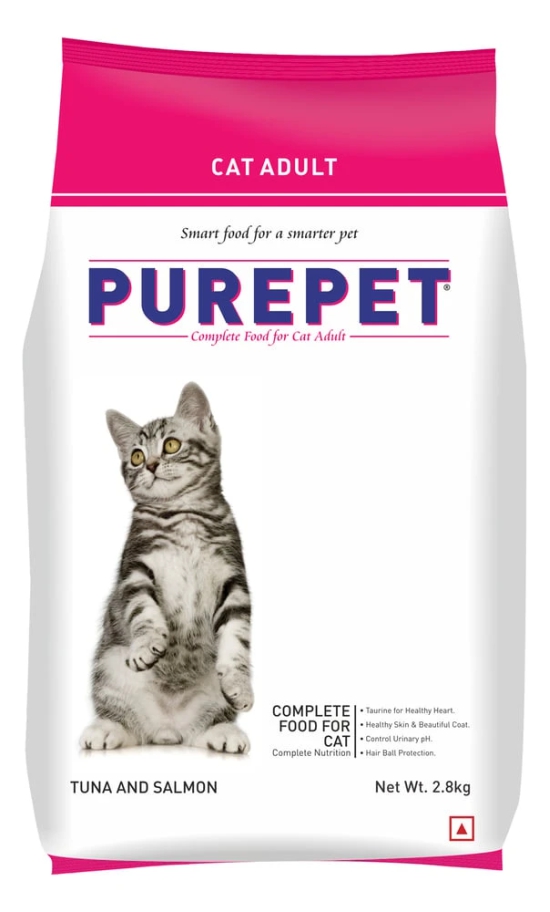 Purepet Complete Nutrition Tuna Dry Adult Cat Food, 2.8 Kg