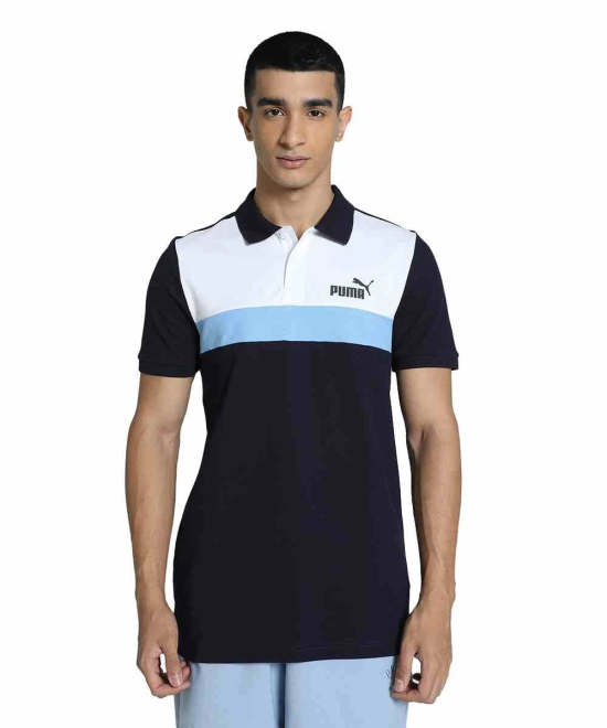 Stylized Colorblock Mens Slim Fit Polo