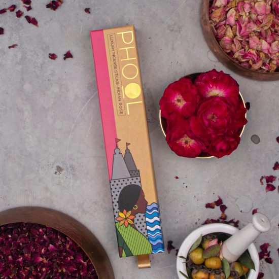 Phool Natural Incense Sticks - Indian Rose