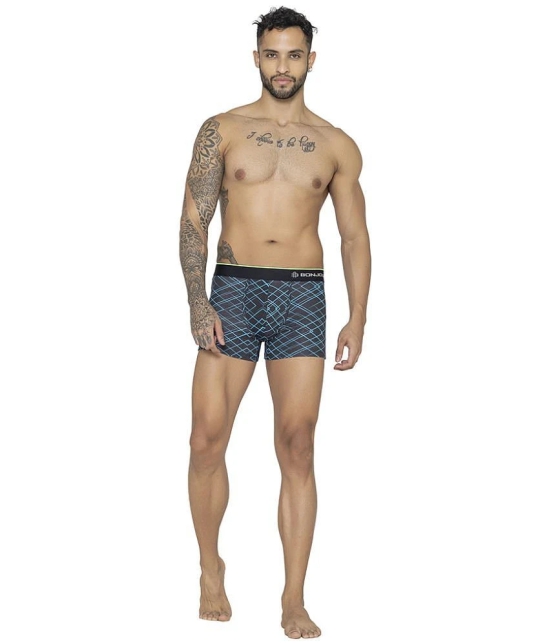 Bonjour Navy Blue Cotton Mens Trunks ( Pack of 1 ) - None