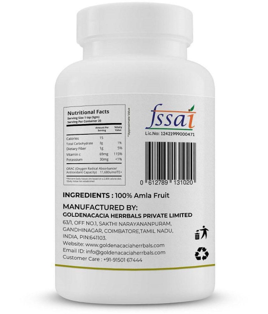 GOLDENACACIA HERRBALS Amla 100 Powder 1 gm