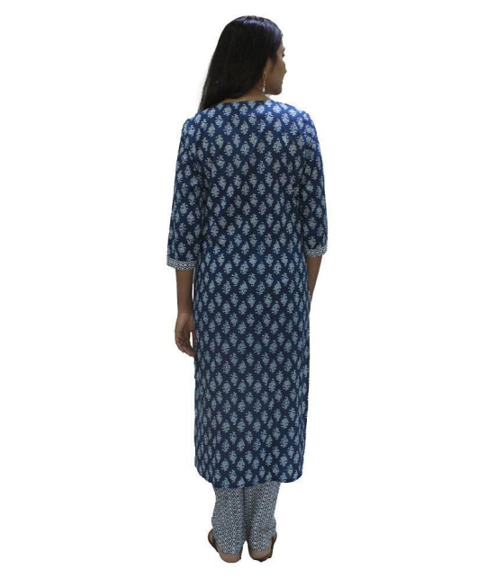 miravan Cotton Kurti With Palazzo - Stitched Suit - XL