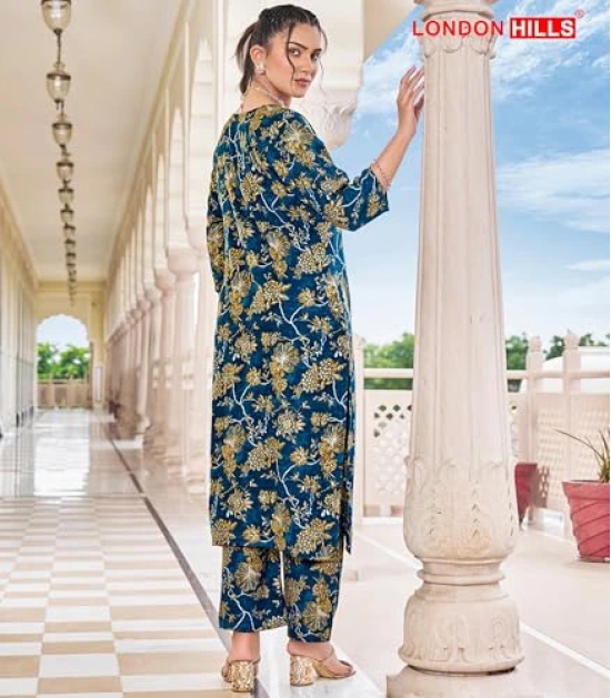 London Hills Women Printed Kurta with Pant || Salwar Suit Set for Women || Women Kurta Set || Plazo Kurti Set for Women || Kurta Set for Women || Printed Kurti Set || Women Plazo Set Cotton