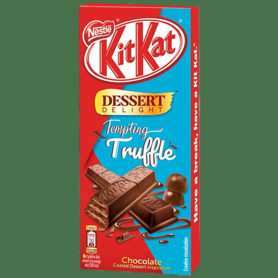 Nestle Kitkat Dessert Delight Chocolate Coated Wafer - Tempting Truffle, 50 G