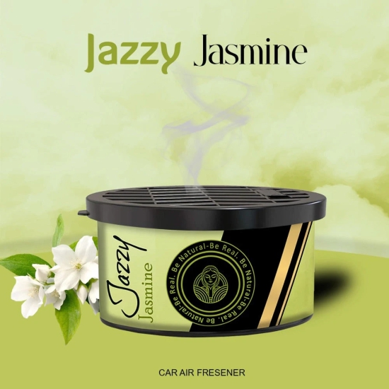 Car Freshener Jazzy Jasmine 10ml  Essential Oils Based Car Perfume-60g