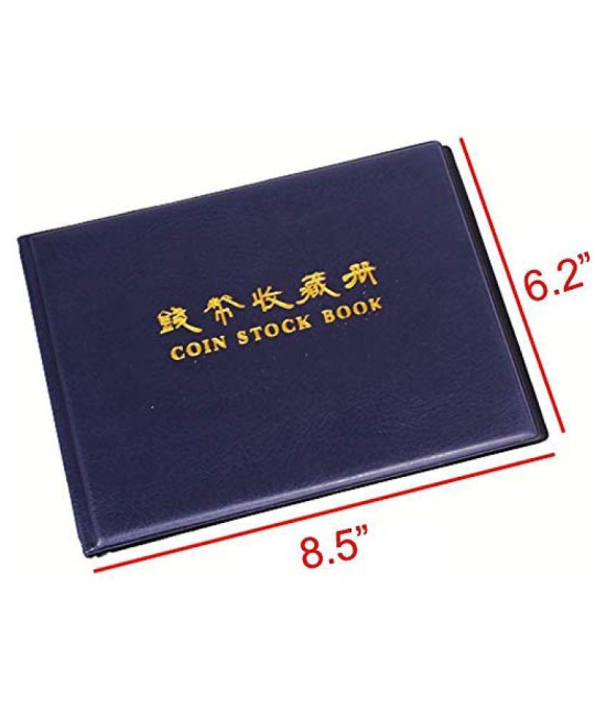 240 Pockets Coin Holder Collection Coin Storage Album Book for Collectors, Money Penny Pocket