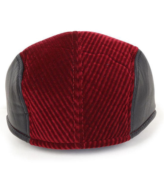 Zacharias Maroon Cotton Blend Mens Cap ( Pack of 1 ) - Maroon