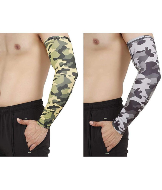 FITMonkey - Multicolor Printed Riding Sleeves ( Set of 2 ) - Freesize