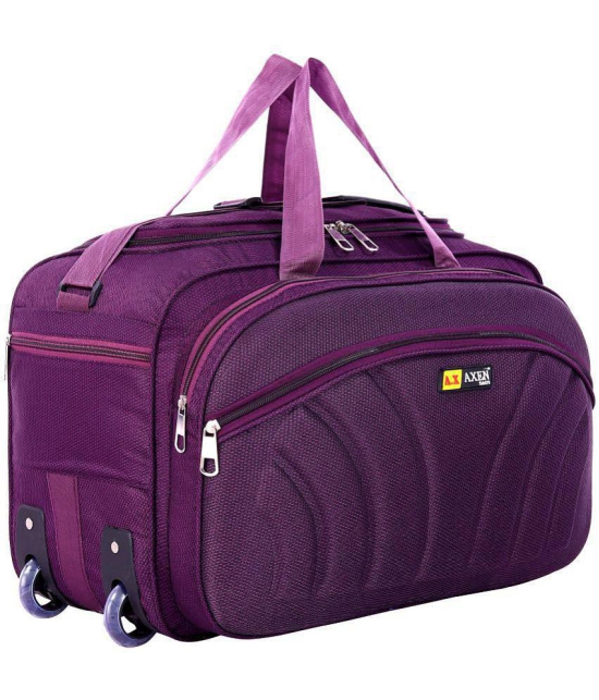 AXEN BAGS - Purple Polyester Duffle Trolley - Onesize