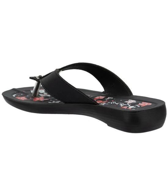 Chips - Black Womens Thong Flip Flop - None