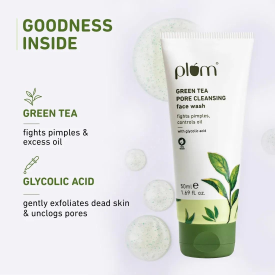 Green Tea Pore Cleansing Face Wash | 50 ml