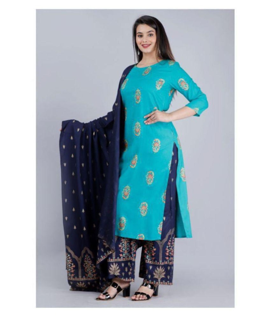 MAUKA Rayon Kurti With Palazzo - Stitched Suit - XS