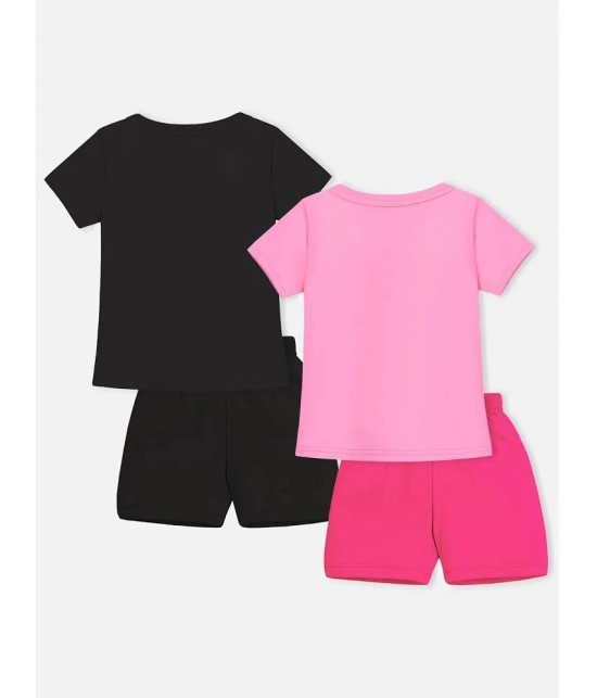 Trampoline Multi Cotton Blend Girls Top With Shorts ( Pack of 2 ) - None