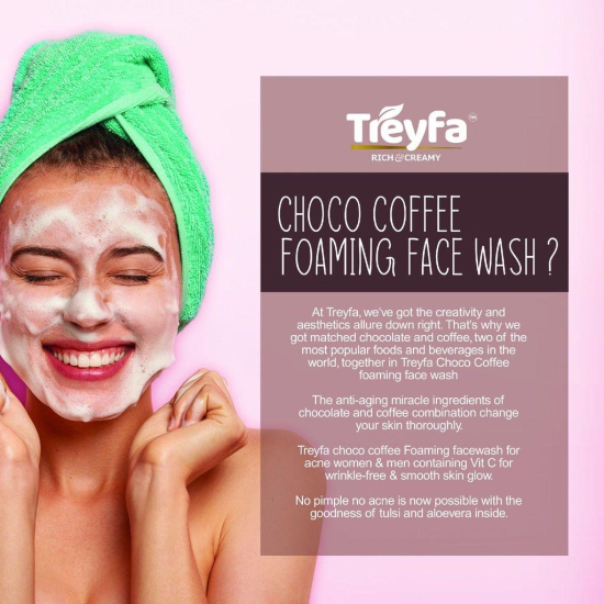 Treyfa Choco coffee foaming face wash