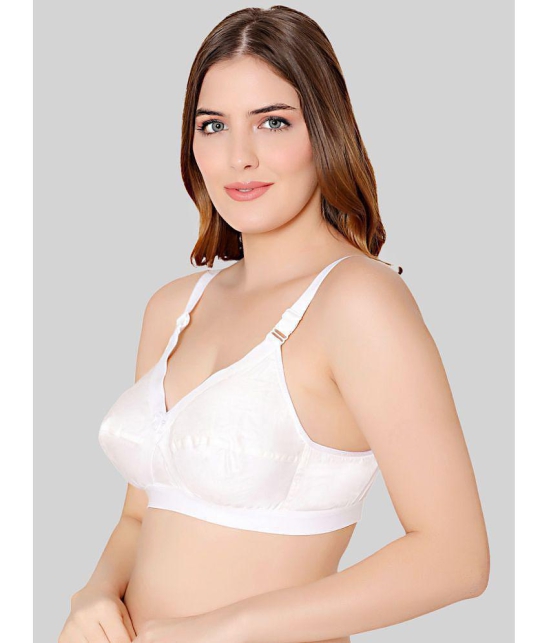 Bodycare White Cotton Blend Non Padded Womens Everyday Bra ( Pack of 1 ) - None