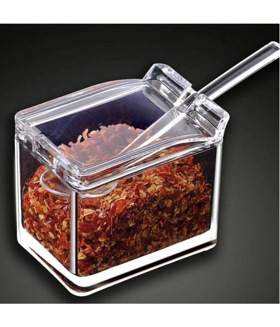 KALPVRUKSH ENTERPRISE Acrylic Transparent Spice Container ( Set of 1 ) - Transparent