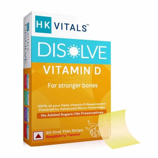 HealthKart HK Vitals DISOLVE Vitamin D,  30 Strip(s)  Raspberry