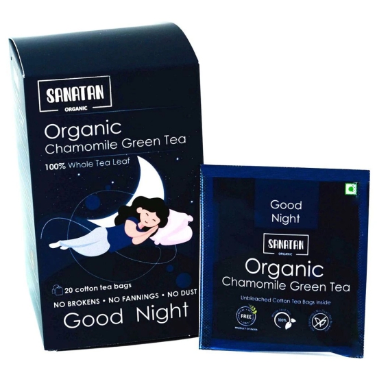 Sanatan Organic Chamomile Good Night Green tea- 20 sachets