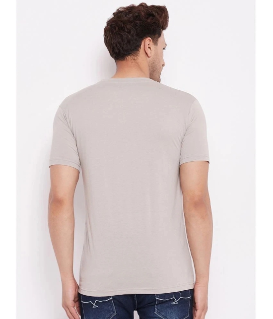 Lycos - Cotton Blend Regular Fit Grey Mens T-Shirt ( Pack of 1 ) - None