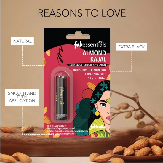 Fabessentials Almond Kajal- 1.2 gm