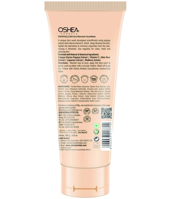 Oshea Herbals Papayaclean Anti Blemish Face Wash 100grams