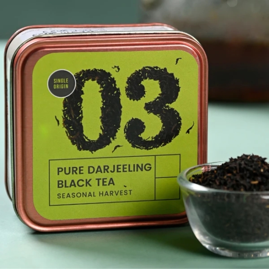 Pure Darjeeling Black Tea-1.8 oz Loose Leaf Tea | 25 cups