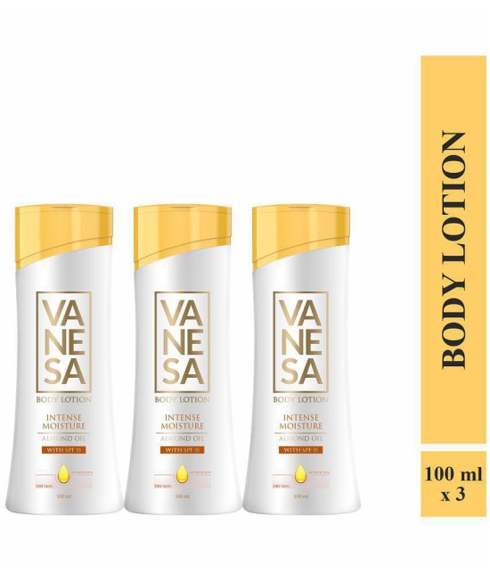 Vanesa Body Lotion Almond Oil 100Ml (Pack Of 3)