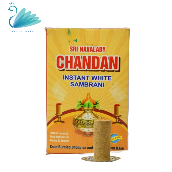 Instant sambrani | Sambrani dhoop-White / Yoga