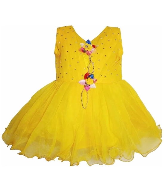 HVM Baby Girl Party Wear Frock (6-12M, 12-18M, 18-24M, 2-3Y, 3-4Y, 4-5Y) - None