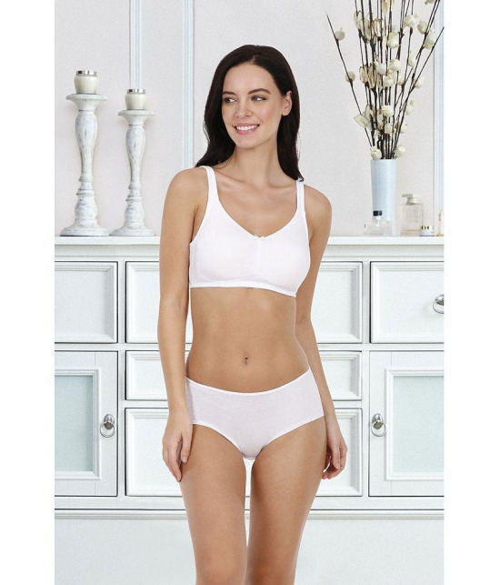 Amante Cotton Seamless bra - White Single - 34B