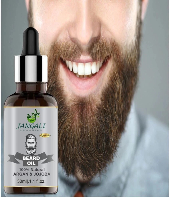 PURE JANGALI organics Beard Growth Oil- For Stimulating fast Beard Growth Hair Oil 30ml