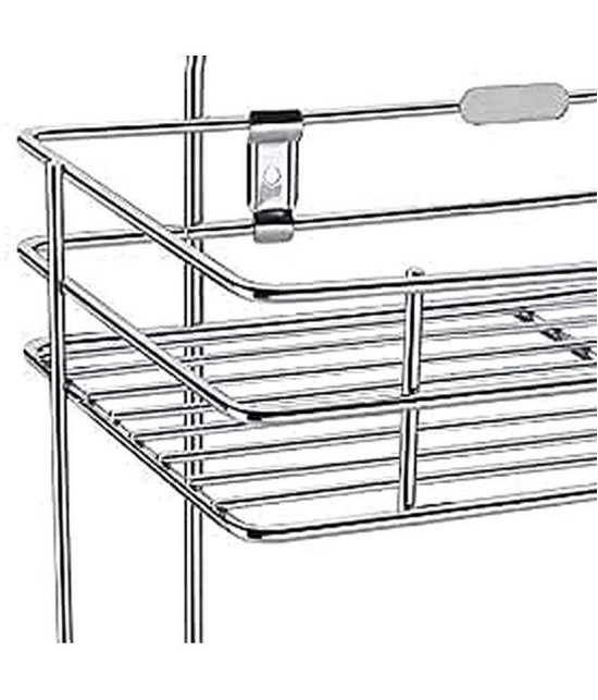 TINUMS Silver Stainless Steel Wall mount Stand ( Pack of 1 ) - Silver