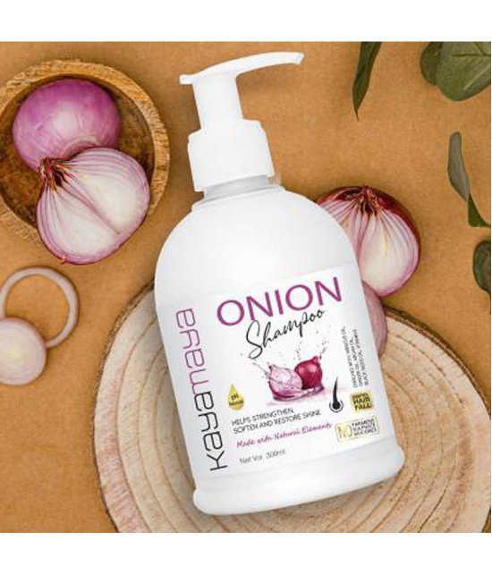 Kayamaya Onion Shampoo and Onion Oil for Hair 400 mL Pack of 2