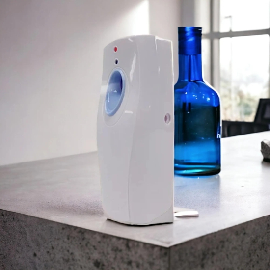 UK-0075 Air Freshener Dispenser | Automatic Air Freshener Dispenser/Automatic Aerosol Perfume Dispenser - Automatic (Day and Night) Light Sensor Enabled Free with D Size Batteries