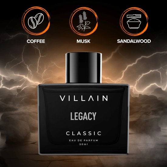 Villain Legacy Classic EDP for Men - 50 ml-Villain Legacy Classic EDP for Men - 50 ml