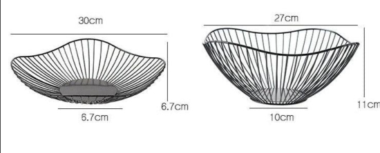 Nordic Home Gold Basket