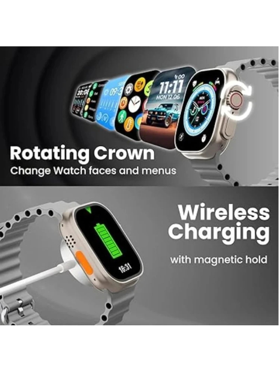 VERONIC Ultra Smart Watch with HD Display Grey Smart Watch