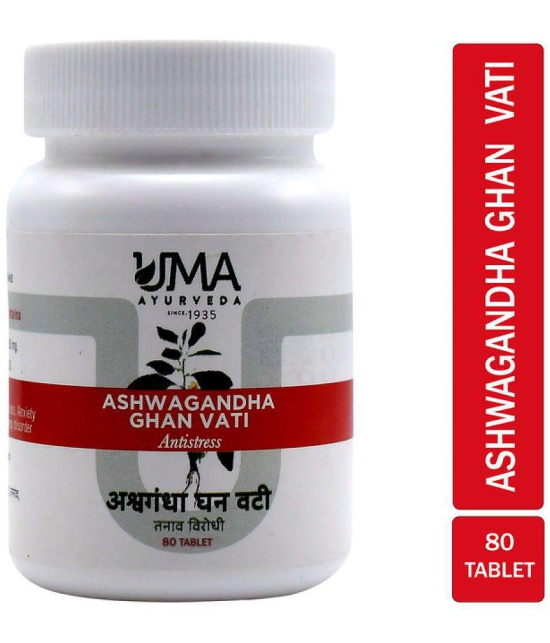 UMA AYURVEDA Ashwagandha_Ghan_Vati_80_Tab Tablet 1 kg Pack Of 1